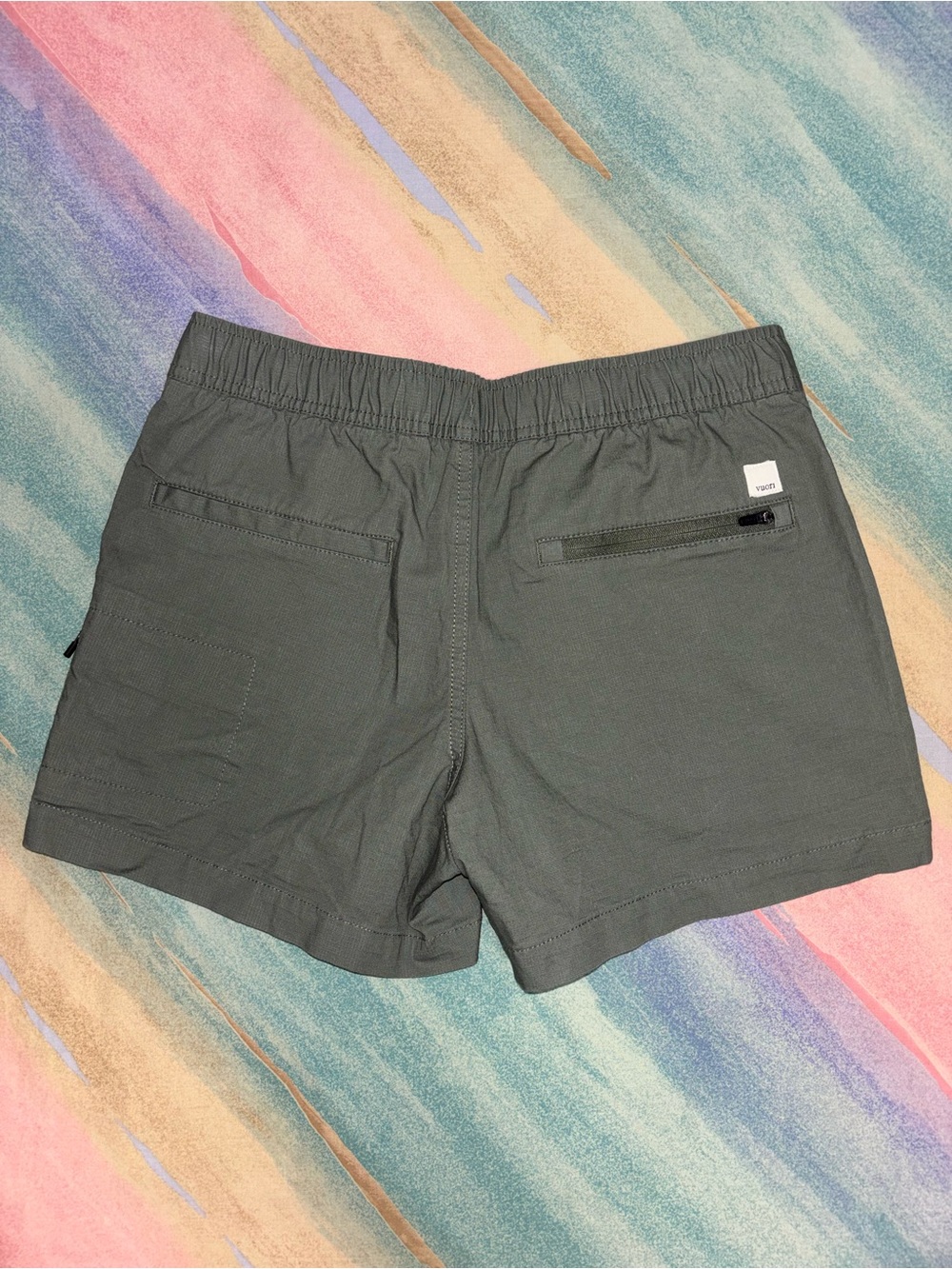 Vuori Ripstop Olive Green Shorts size XS